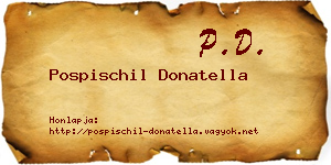 Pospischil Donatella névjegykártya